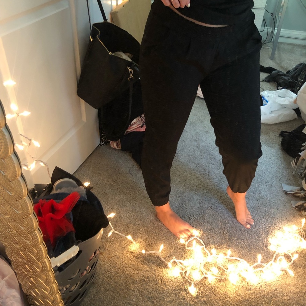 Black jogger pants